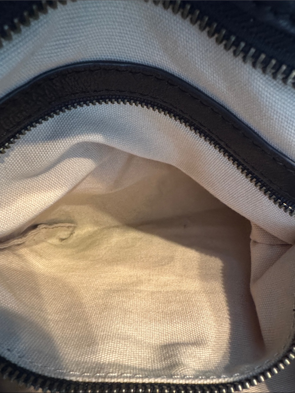 Tory Burch Quilted Black Nylon Shoulder Hobo with Leather Trim & Chain Strap - Picture 12 of 13